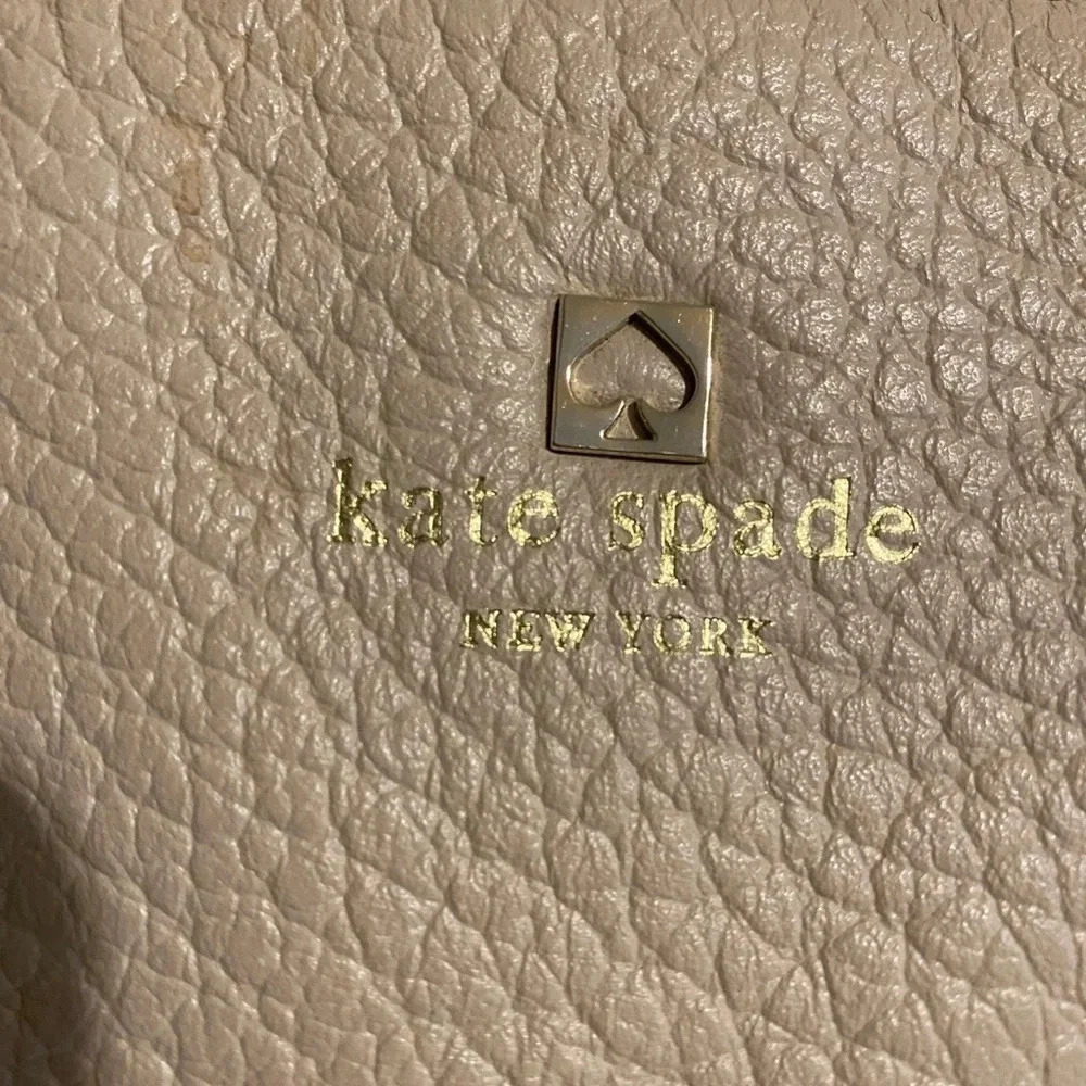Kate spade beige/ yellow leather satchel bag - Picture 5 of 11